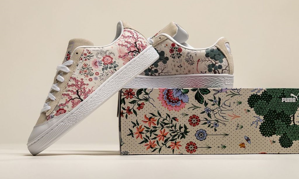 8/28 発売！LIBERTY × PUMA BASKET "Birch" (リバティ プーマ バスケット "バーチ") [382106-01]