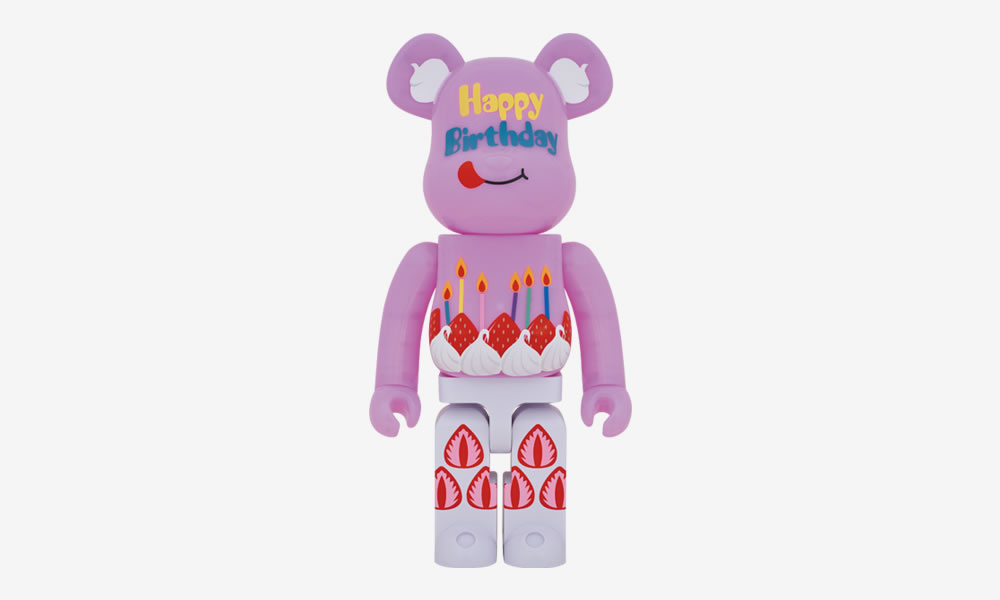 誕生日ケーキが描かれた大型1000% BE@RBRICK「グリーティング誕生日 PLUS」MEDICOM TOY PLUS限定で9月発売 (ベアブリック)