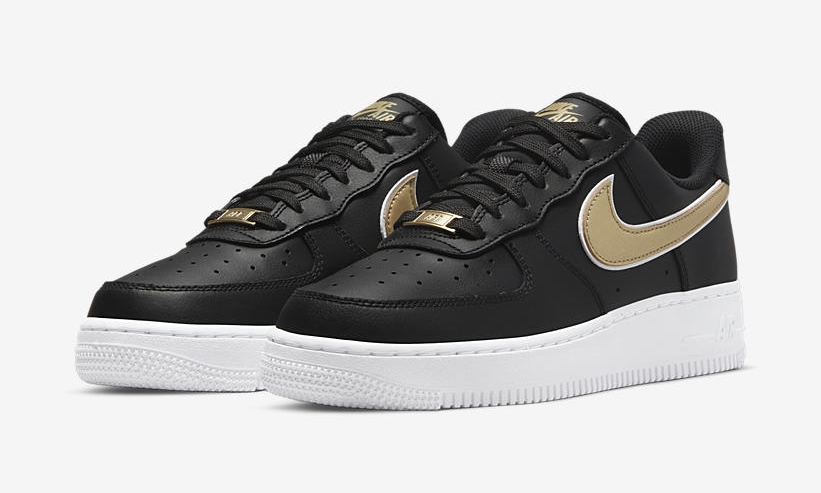 2021年 発売予定！ナイキ エア フォース 1 07 ロー エッセンシャル “ブラック/メタリックゴールド” (NIKE AIR FORCE 1 07 LOW ESSENTIAL “Black/Metallic Gold”) [DD1523-001]