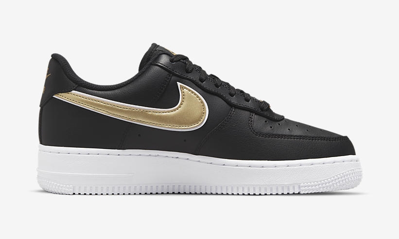 2021年 発売予定！ナイキ エア フォース 1 07 ロー エッセンシャル “ブラック/メタリックゴールド” (NIKE AIR FORCE 1 07 LOW ESSENTIAL “Black/Metallic Gold”) [DD1523-001]