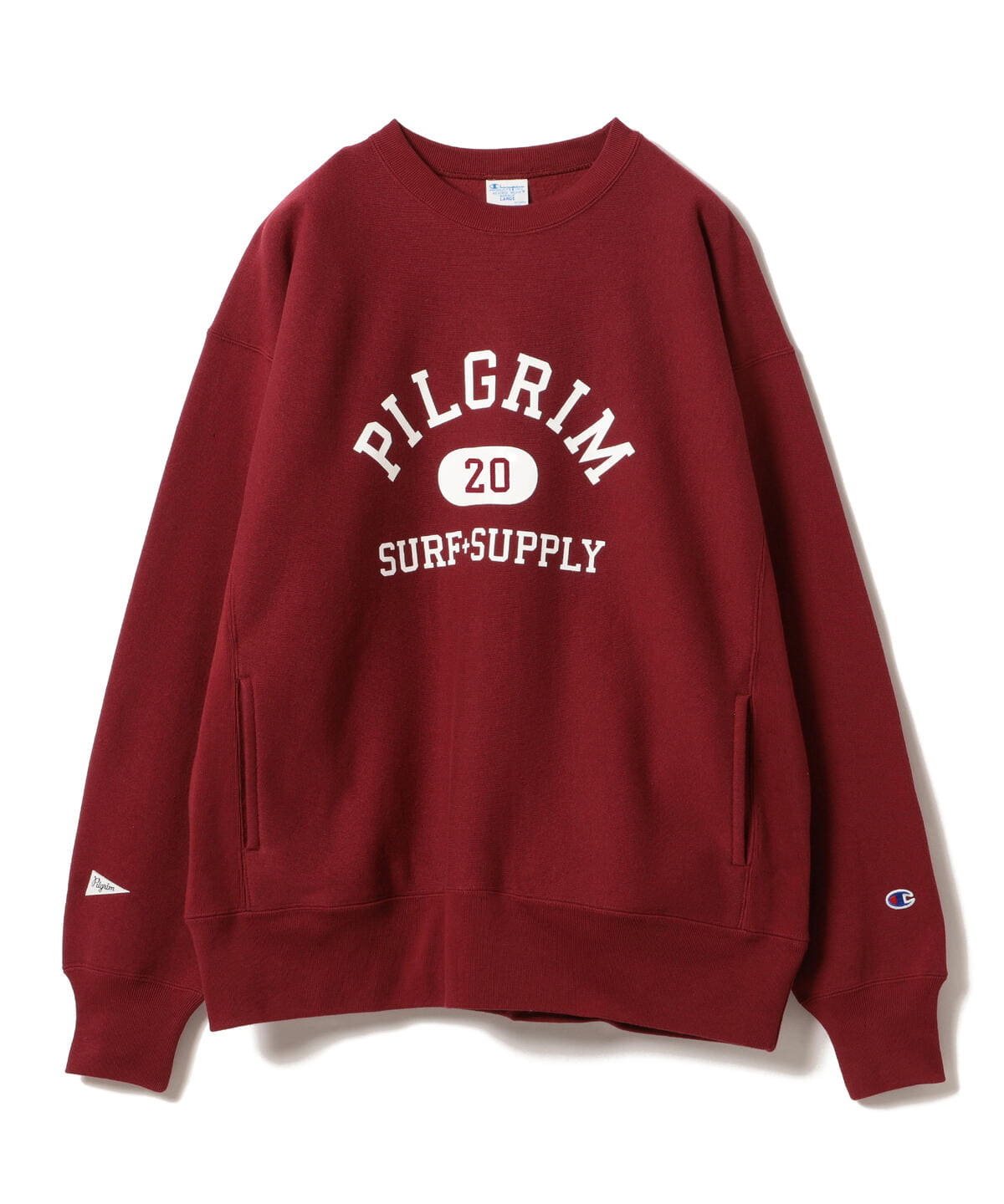 Champion × Pilgrim Surf+Supply “Printed Reverse Weave Crew Neck Sweatshirt”が10月上旬発売 (チャンピオン ピルグリム サーフ+サプライ)