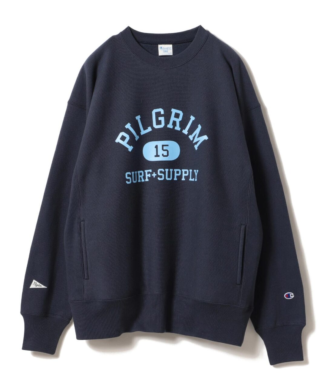 Champion × Pilgrim Surf+Supply “Printed Reverse Weave Crew Neck Sweatshirt”が10月上旬発売 (チャンピオン ピルグリム サーフ+サプライ)