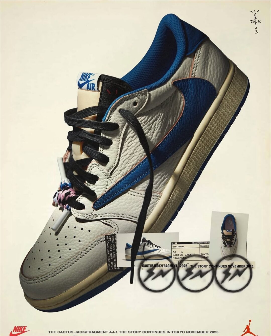 ナイキ×トラヴィス×フラグメント ジョーダン1ハイミリタリー ナイキ NIKE × トラヴィス スコット Travis Scott