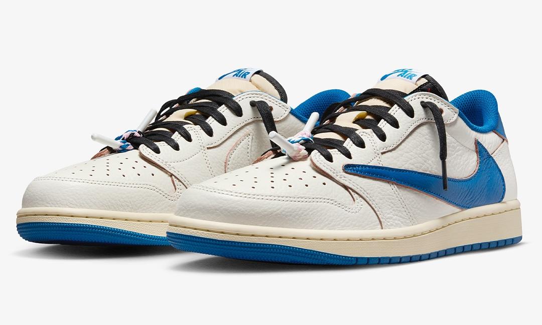 【国内 2025年 11/8 発売予定】FRAGMENT × Travis Scott × NIKE AIR JORDAN 1 OG LOW “Sail/Military Blue” (フラグメント トラヴィス・スコット ナイキ エア ジョーダン 1 OG ロー “セイル/ミリタリーブルー”) [DM7866-104]
