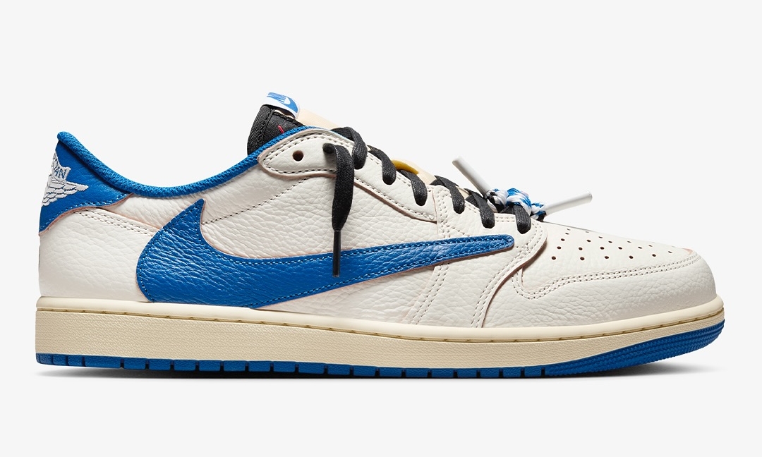 【国内 2025年 11/8 発売予定】FRAGMENT × Travis Scott × NIKE AIR JORDAN 1 OG LOW “Sail/Military Blue” (フラグメント トラヴィス・スコット ナイキ エア ジョーダン 1 OG ロー “セイル/ミリタリーブルー”) [DM7866-104]