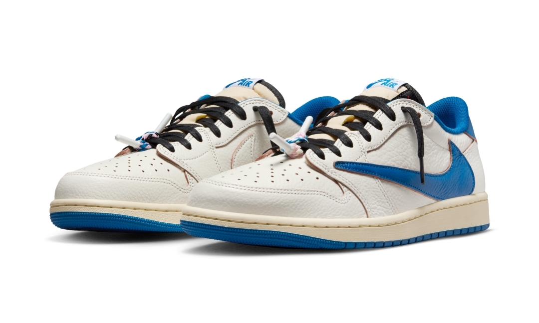 【国内 2025年 11/8 発売予定】FRAGMENT × Travis Scott × NIKE AIR JORDAN 1 OG LOW “Sail/Military Blue” (フラグメント トラヴィス・スコット ナイキ エア ジョーダン 1 OG ロー “セイル/ミリタリーブルー”) [DM7866-104]