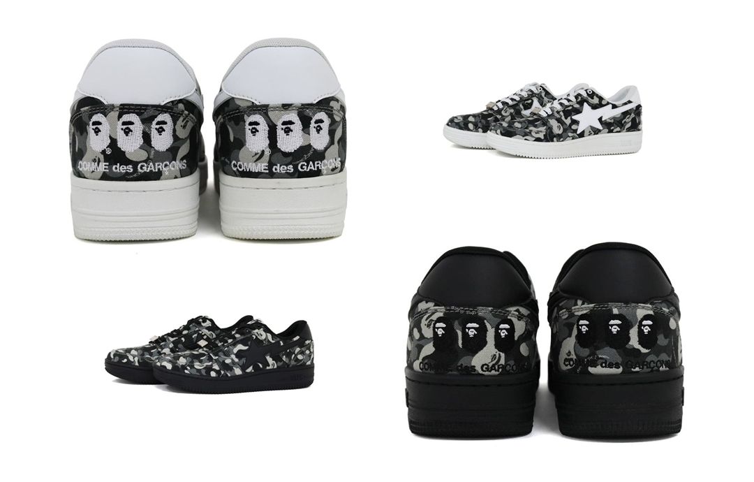 9/4 発売！COMME des GARÇONS OSAKA × A BATHING APE BAPE STA LOW “White/Black” (コム デ ギャルソン大阪 ア ベイシング エイプ ベイプスタ ロー “ホワイト/ブラック”)