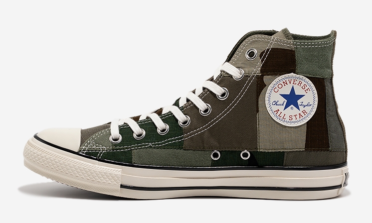 White atelier BY CONVERSE限定！CONVERSE ALL STAR US FURUGIPATCHWORK HIが9/18 発売 (コンバース オールスター 古着パッチワーク)