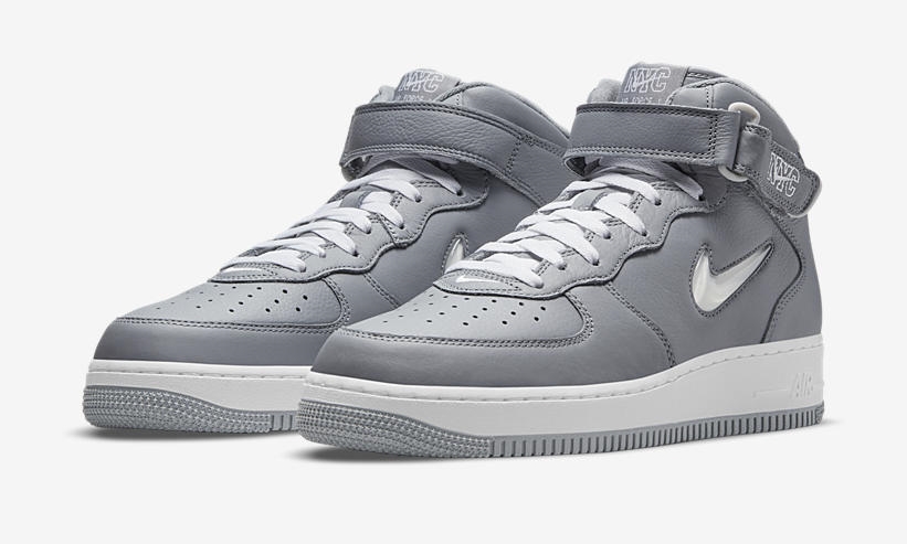 【国内 9/29、12/1、12/7 発売】NIKE AIR FORCE 1 MID QS “NYC/Cool Grey/White” (ナイキ エア フォース 1 ミッド QS “ニューヨーク/クールグレー/ホワイト”) [DH5622-001/DH5622-100]