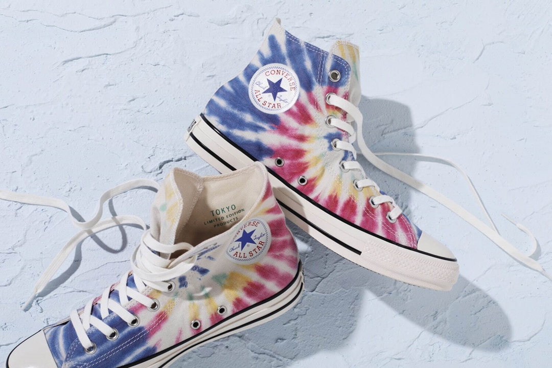 東京限定！タイダイ染めを施したキャンバスを採用した CONVERSE ALL STAR US TIE-DYE LOCALIZE HI (コンバース オールスター US タイダイ ローカライズ ハイ)