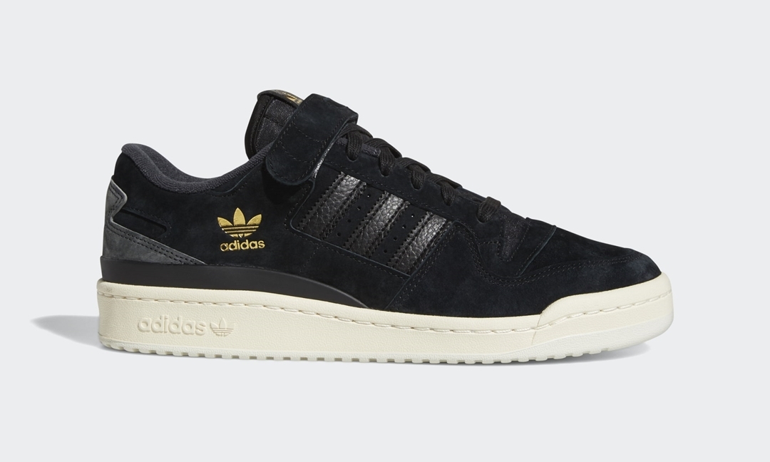 adidas Originals FORUM 84 LOW “Core Black/Cream White/Carbon” (アディダス オリジナルス フォーラム 84 ロー “ブラック/ホワイト/カーボン”) [Q46366]