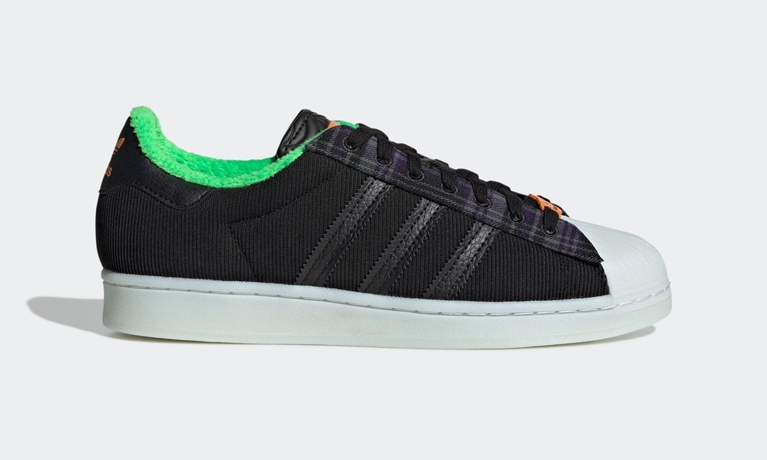 10月 発売予定！アディダス オリジナルス スーパースター “ハロウィン 2021/ブラック” (adidas Originals SUPERSTAR “Halloween 2021/Black”) [H00215]