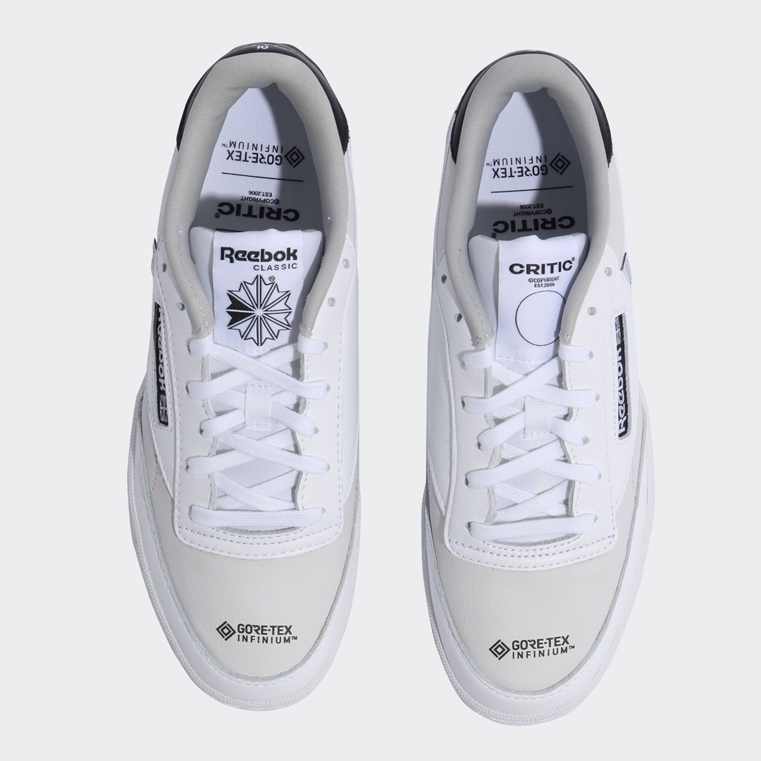 国内 9/15 発売！韓国のブラン「CRITIC」× REEBOK CLUB C 85 GTX “White” (クリティック リーボック クラブ C 85 ゴアテックス GORE-TEX) [GX8537]