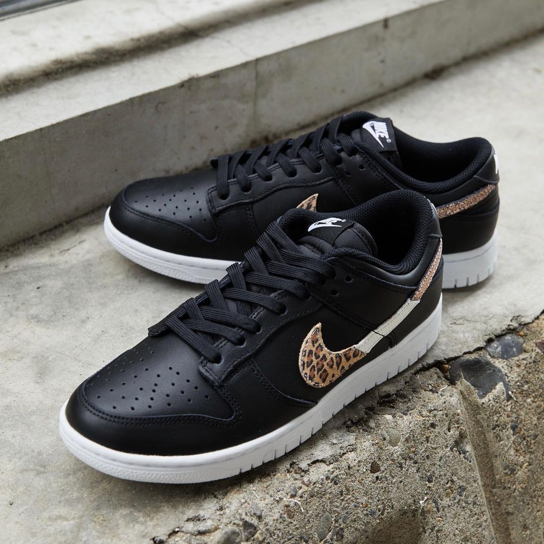 【国内 9/18 発売】ナイキ ウィメンズ ダンク ロー SE “ブラック/マルチアニマルスウッシュ” (NIKE WMNS DUNK LOW SE “Black/Multi Animal Swoosh") [DD7099-001]