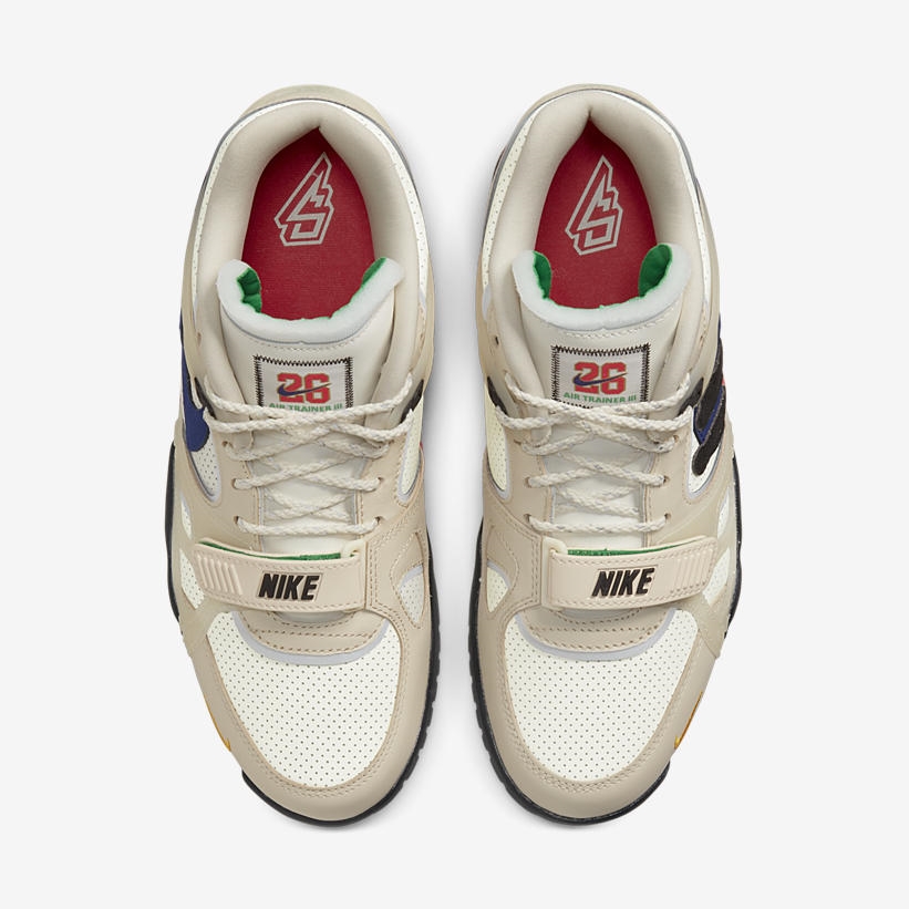 セイクワン・バークリー × ナイキ エア トレーナー 3 SP “パール ホワイト/ネプチューン グリーン” (Saquon Barkley NIKE AIR TRAINER 3 SP “Pearl White/Neptune Green”) [DA5403-200]