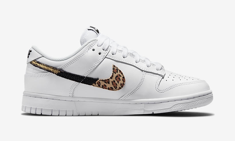 【国内 9/25 発売】ナイキ ウィメンズ ダンク ロー SE “ホワイト/マルチアニマルスウッシュ” (NIKE WMNS DUNK LOW SE “White/Multi Animal Swoosh”) [DD7099-100]