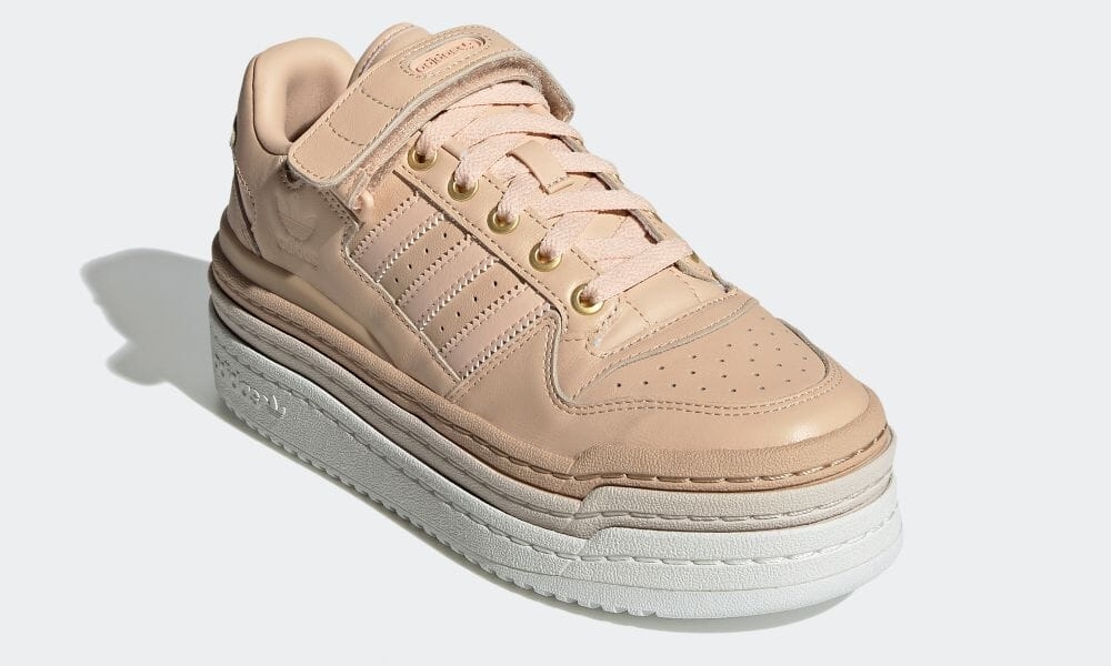 9/17 発売！アディダス オリジナルス ウィメンズ トリプル プラットフォーラム ロー　”ペールヌード” (adidas Originals TRIPLE PLATFORUM LOW "Pale nude") [H05052]