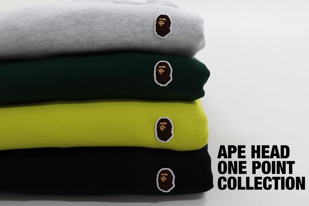 A BATHING APE からAPE HEADをワンポイントで配した「APE HEAD ONE POINT COLLECTION」が9/18 発売 (ア ベイシング エイプ)