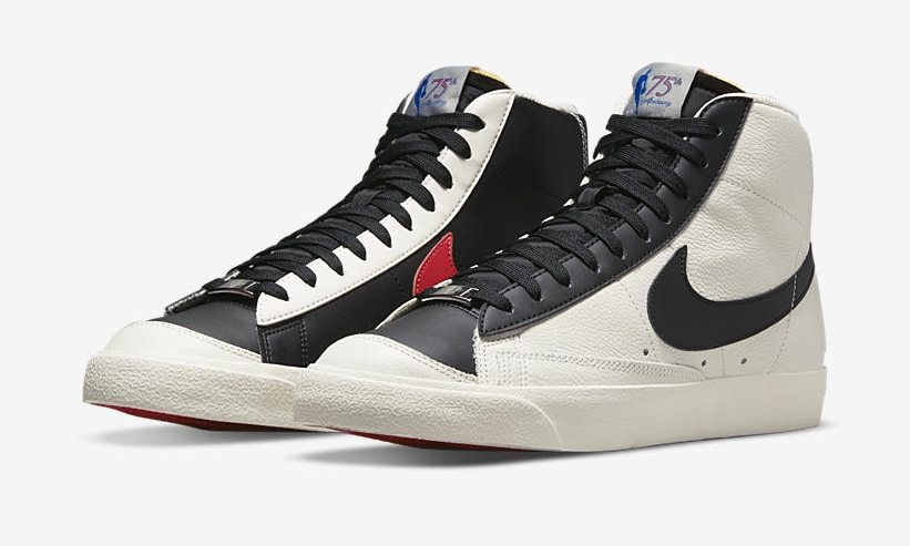 2021年 秋/10月 発売予定！NIKE BLAZER MID "NBA 75th/Sail/Black/Chile Red" (ナイキ ブレーザー ミッド “エヌビーエー 75周年/セイル/ブラック/チリレッド”) [DD8025-101]