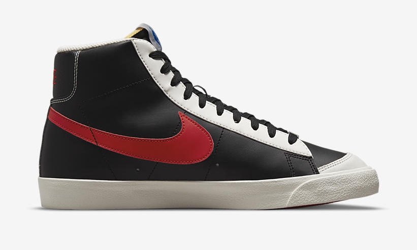 【国内 10/25、12/18 発売】NIKE BLAZER MID “NBA 75th/Sail/Black/Chile Red” (ナイキ ブレーザー ミッド “エヌビーエー 75周年/セイル/ブラック/チリレッド”) [DD8025-101]