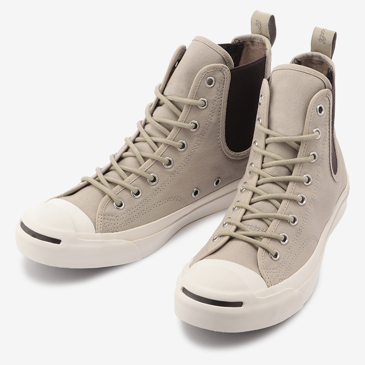 9/28 発売！サイドゴア仕様で脱ぎ履い CONVERSE JACK PURCELL SIDEGORE RH HI (コンバース ジャックパーセル サイドゴア RH HI)