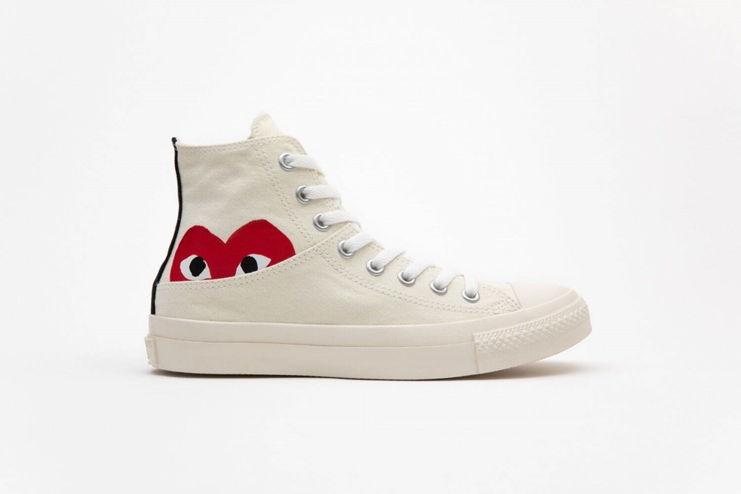 プレイ・コム デ ギャルソン × コンバース チャックテイラー “ブラック/ホワイト” が9/23 発売 (PLAY COMME des GARCONS CONVERSE “Red Heart” CHUCK TAYLOR “Black/White”)