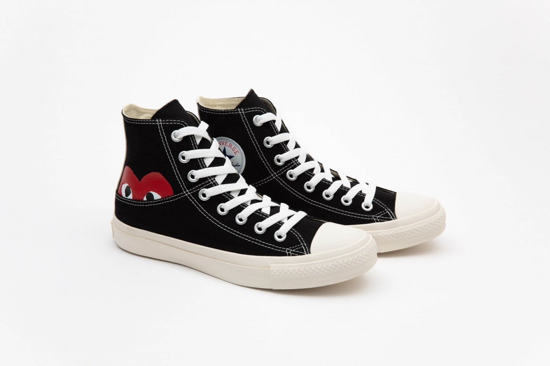 プレイ・コム デ ギャルソン × コンバース チャックテイラー “ブラック/ホワイト” が9/23 発売 (PLAY COMME des GARCONS CONVERSE “Red Heart” CHUCK TAYLOR “Black/White”)