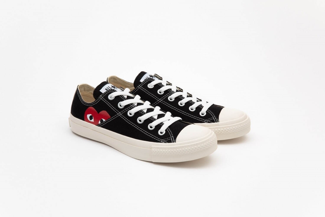 プレイ・コム デ ギャルソン × コンバース チャックテイラー “ブラック/ホワイト” が9/23 発売 (PLAY COMME des GARCONS CONVERSE “Red Heart” CHUCK TAYLOR “Black/White”)