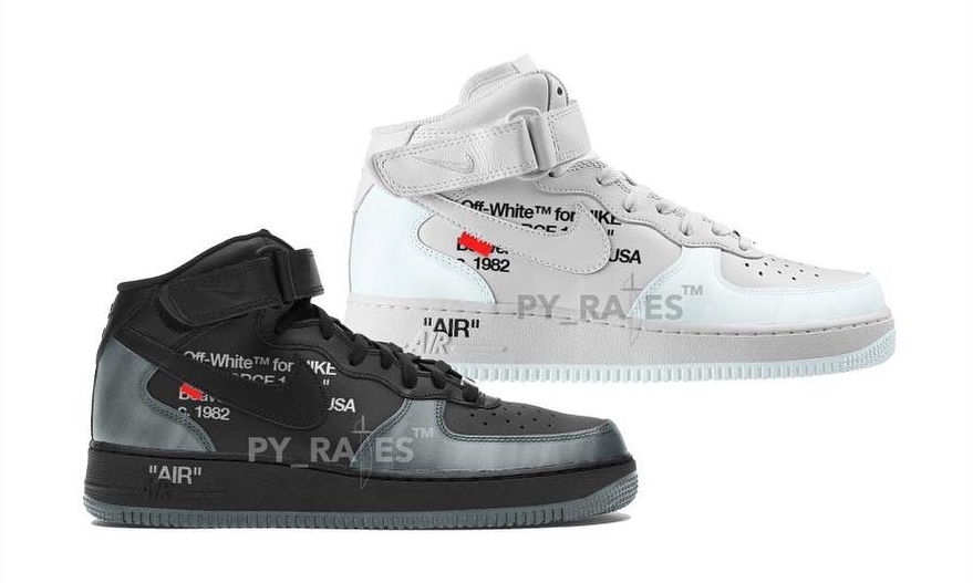 【国内 6/23 発売】OFF-WHITE x NIKE AIR FORCE 1 MID SP “Black/White” (オフホワイト ナイキ エア フォース 1 ミッド SP “ブラック/ホワイト”) [DO6290-001/DO6290-100]]