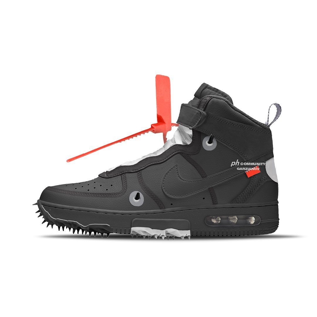 【国内 6/23 発売】OFF-WHITE x NIKE AIR FORCE 1 MID SP “Black/White” (オフホワイト ナイキ エア フォース 1 ミッド SP “ブラック/ホワイト”) [DO6290-001/DO6290-100]]