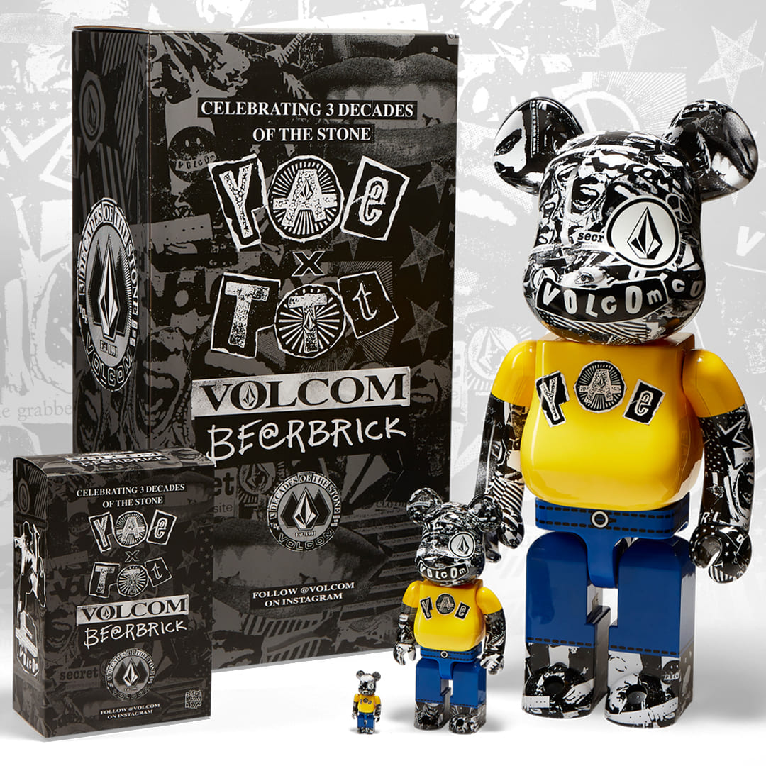 VOLCOM 30周年を祝う VOLCOM × BE@RBRICKが3サイズ展開で発売 (ボルコム ベアブリック)