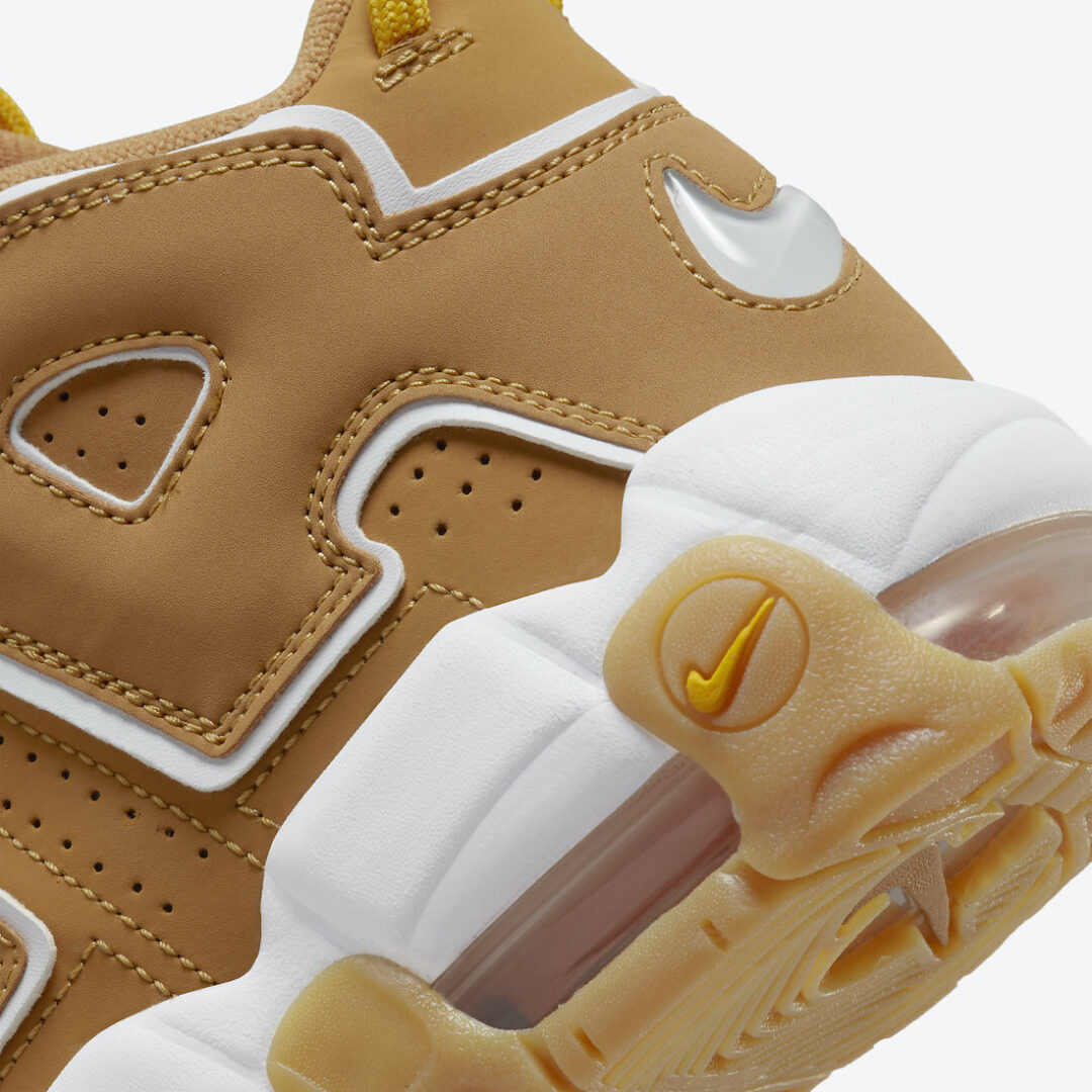 NIKE ナイキ AIR MORE UPTEMPO (GS) wheat エアモアアップテンポ ガールズ モアテン ウィート ハイカット スニーカー ブラウン US6Y/24cm DQ4713‐700