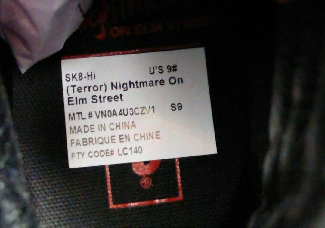 【国内 10/9 発売】VANS SK8-HI “Horror Collection/Nightmare on Elm Street/Freddy Krueger” (バンズ スケートハイ “ホラーコレクション/エルム街の悪夢/フレディ・クルーガー”)