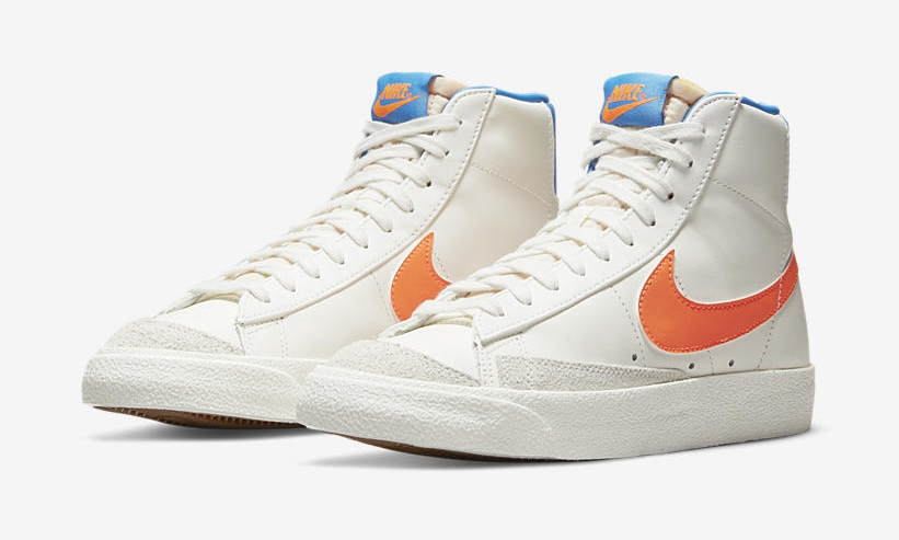 2021年 発売予定！ナイキ ブレーザー ミッド 77 “ホワイト/ブライトオレンジ/ブルー” (NIKE BLAZER MID 77 “White/Bright Orange/Blue”) [DQ4692-100]