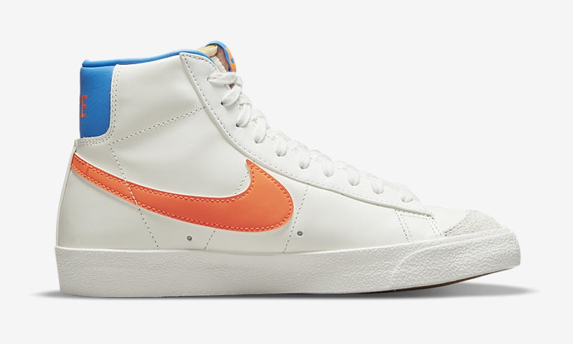 2021年 発売予定！ナイキ ブレーザー ミッド 77 “ホワイト/ブライトオレンジ/ブルー” (NIKE BLAZER MID 77 “White/Bright Orange/Blue”) [DQ4692-100]