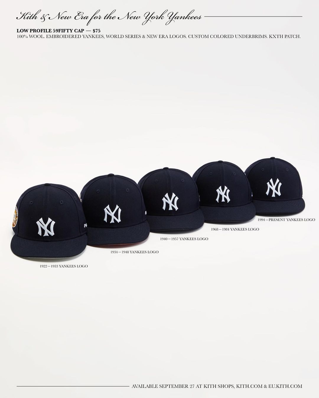 【Kith & New Era for New York Yankees -The Palette-】KITH MONDAY PROGRAM 2021年 第33弾が9/27 発売 (キス)