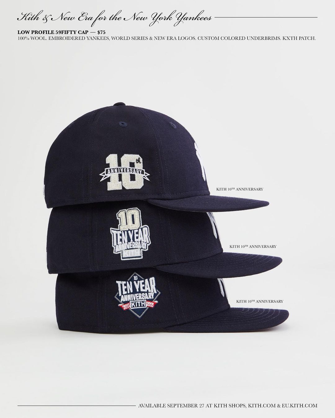 【Kith & New Era for New York Yankees -The Palette-】KITH MONDAY PROGRAM 2021年 第33弾が9/27 発売 (キス)