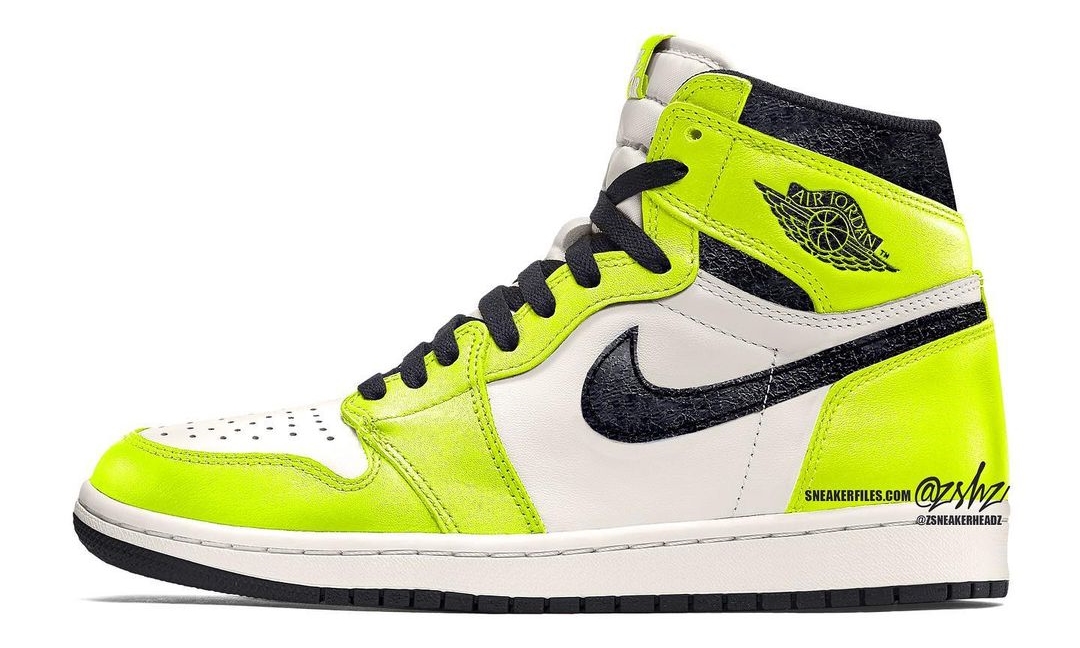 【国内 7/5 発売】ナイキ エア ジョーダン 1 レトロ ハイ OG “ボルト/ブラック/セイル” (NIKE AIR JORDAN 1 RETRO HIGH OG “Volt/Black/Sail”) [555088-702]