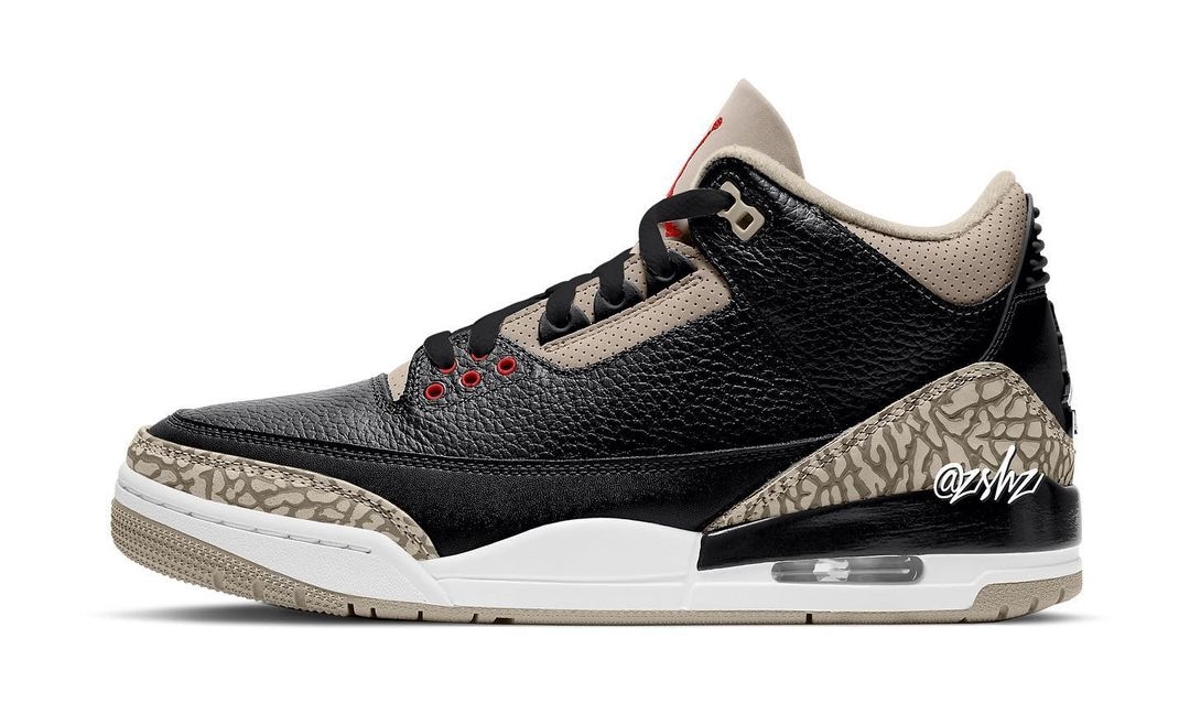 【国内 6/17 発売】ナイキ エア ジョーダン 3 レトロ “ブラック/デザートセメント” (NIKE AIR JORDAN 3 RETRO “Black/Desert Cement”) [CT8532-008]