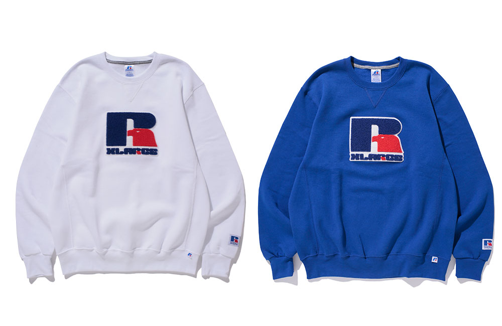 XLARGE × RUSSEL ATHLETIC 初のコラボレーションが10/2 発売 (エクストララージ ラッセル・アスレチック)