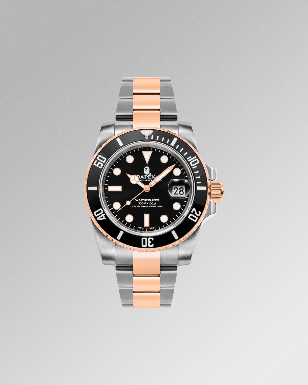 A BATHING APE オリジナルリストウォッチ「BAPEX」新作「TYPE 1 BAPEX BLACK / GOLD＆SILVER」が10/2 発売 (ア ベイシング エイプ)