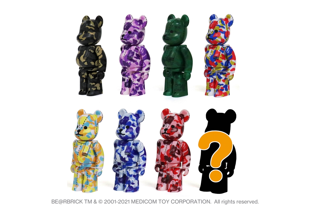 A BATHING APE 28周年 × BE@RBRICK “BAPE CAMO #4” が10/2 発売 (ア ベイシング エイプ ベアブリック)