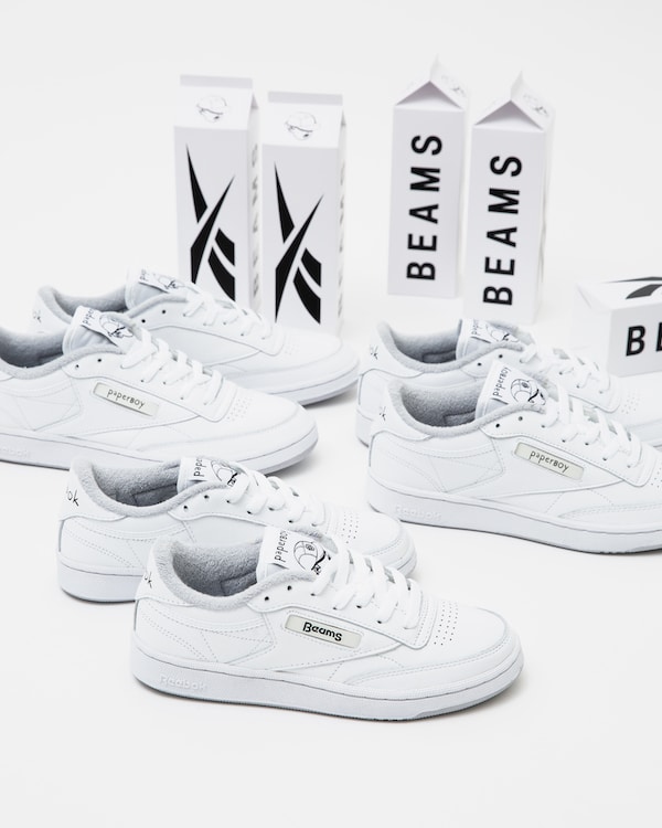 【国内 10/30 発売】BEAMS x PAPERBOY CLUB C LEGASY “White/Black” (ビームス ペーパーボーイ クラブ C レガシー “ホワイト/ブラック”) [GW2816]