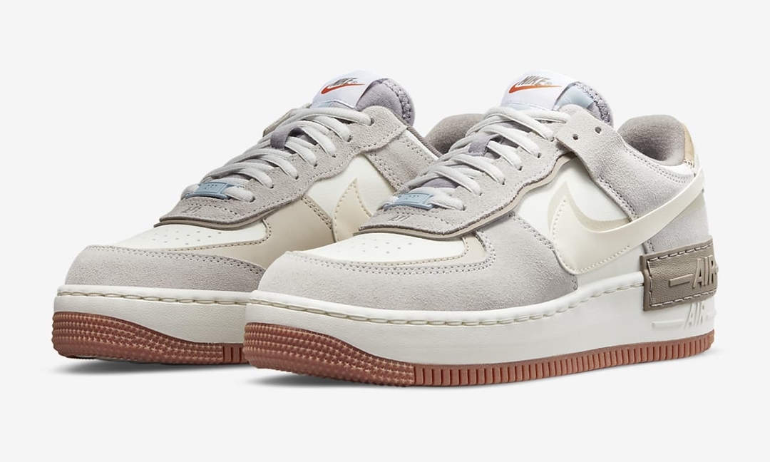 ナイキ エア フォース 1 シャドウ “セイル/フォググレー/ライトアイボリー” (NIKE AIR FORCE 1 SHADOW "Sail/Fog Gray/Light Ivory") [DO7449-111]