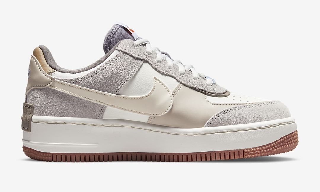 ナイキ エア フォース 1 シャドウ “セイル/フォググレー/ライトアイボリー” (NIKE AIR FORCE 1 SHADOW “Sail/Fog Gray/Light Ivory”) [DO7449-111]