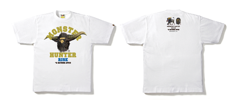 A BATHING APE x MONSTER HUNTER RISE コラボTEEがイーカプコンにて先行予約受付中 (ア ベイシング エイプ モンスターハンターライズ)