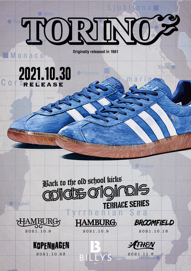 【10/9～11/6 順次発売】BILLY’S 限定！adidas Originals “Teraace Seiries” -BILLY’S EXCLUSIVE- (アディダス オリジナルス “テラス シリーズ”)