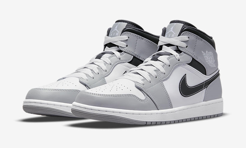 27.0 nike air jordan 1 mid smoke grey