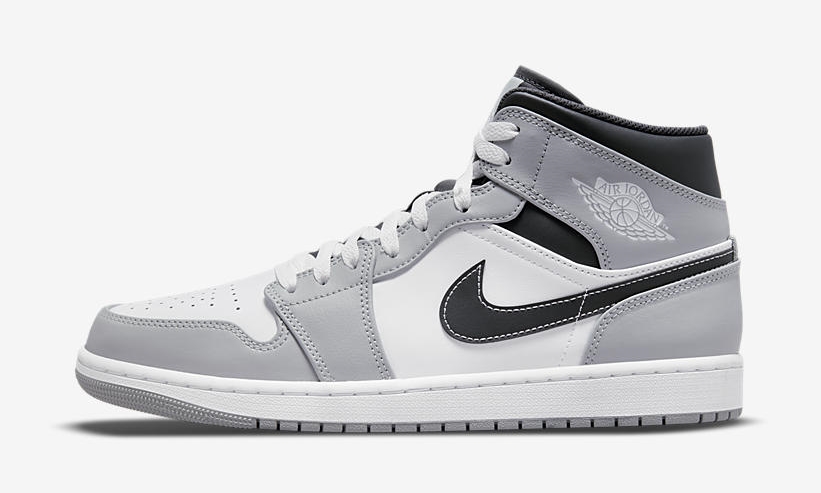 【国内 5/21 発売】ナイキ エア ジョーダン 1 ミッド “ライトスモークグレー/ホワイト/アンスラサイト” (NIKE AIR JORDAN 1 MID “Light Smoke Grey/White/Anthracite”) [554724-078]