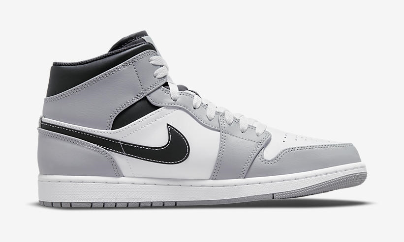 【国内 5/21 発売】ナイキ エア ジョーダン 1 ミッド “ライトスモークグレー/ホワイト/アンスラサイト” (NIKE AIR JORDAN 1 MID “Light Smoke Grey/White/Anthracite”) [554724-078]